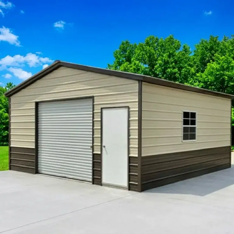 Grit Compact Single-Car Metal Garage by Metal America
